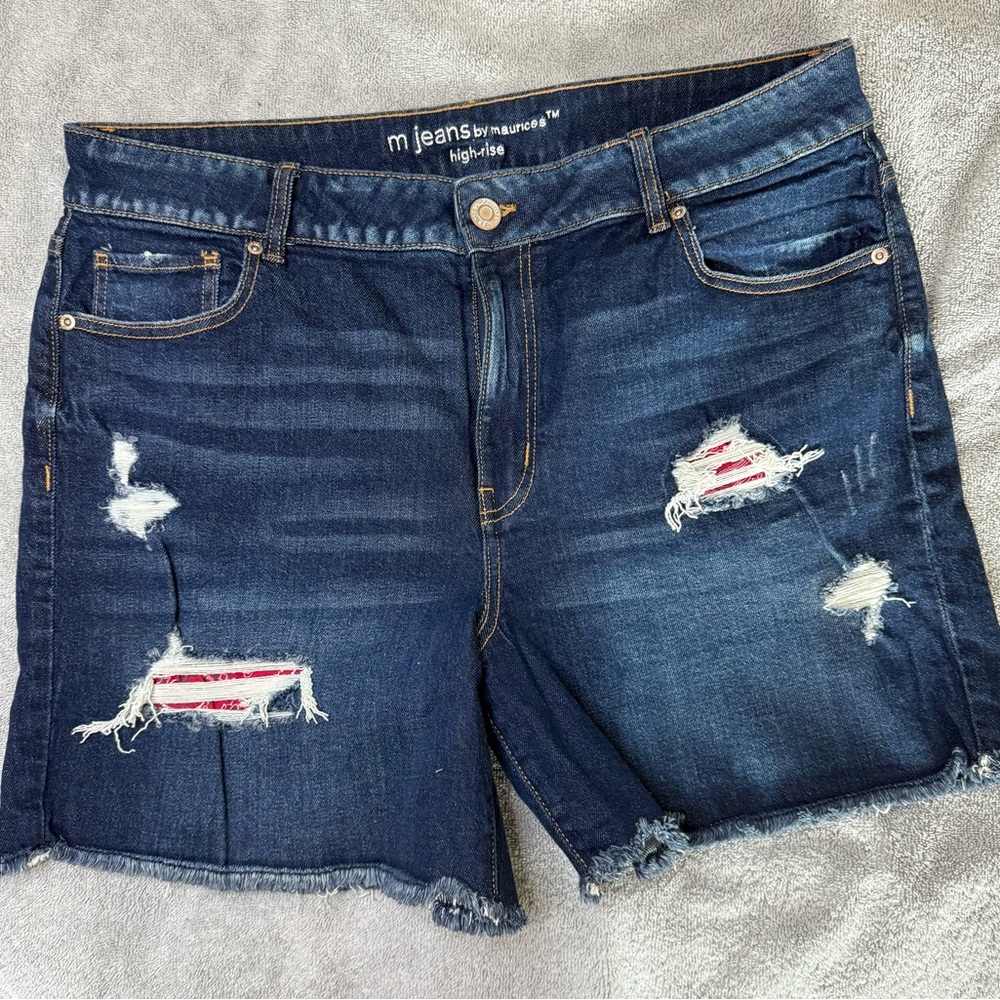 Maurice’s‎ | M Jeans high rise shorts women’s size 18W